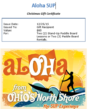 Christmas Gift Certificate - $40.00