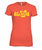 Aloha OH Ladies Fitted Tee Coral w/Yellow Logo