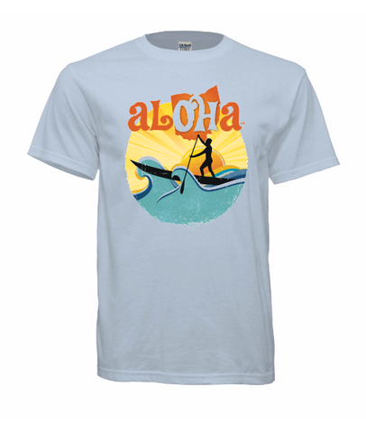 Aloha OH Paddler T-Shirt Light Blue