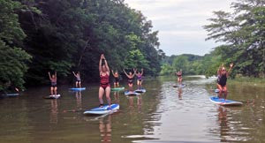 SUP Yoga with Yoga On High at Alum Creek