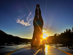 SUP Yoga Hoover Reservoir On Water Yoga